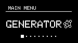 NGEN Generator Sub-menu